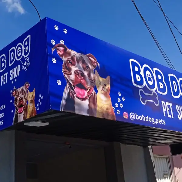 Banner para fachadas de lojas em Goiânia da Flex Mídia CV