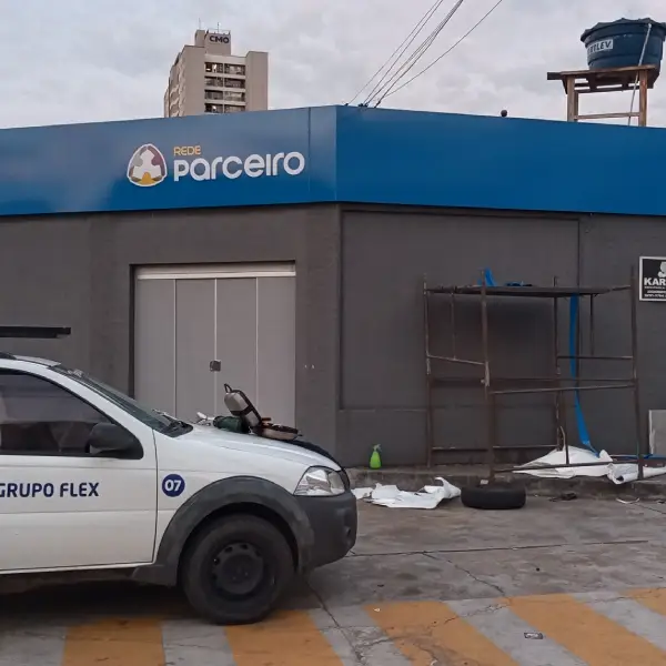 Fachadas em lona em Goiânia da Flex Mídia CV