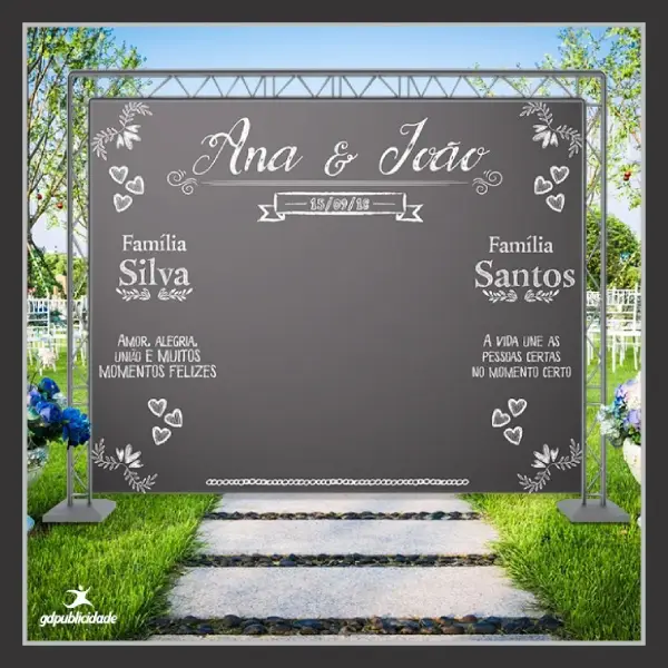 Lona para backdrop em Goiânia da Flex Mídia CV