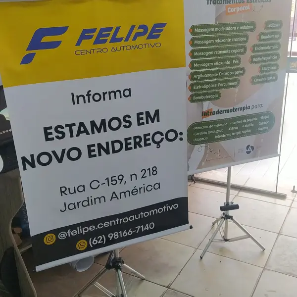 Banner de divulgação de serviços em Goiânia da Flex Mídia CV